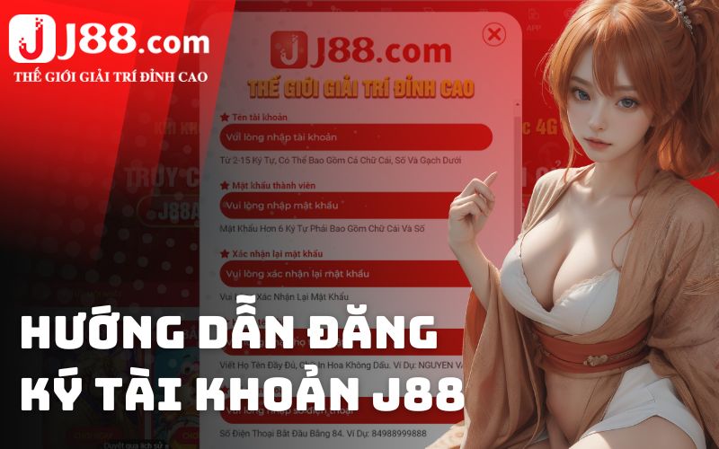 Hướng dẫn tân thủ đăng ký tài khoản J88