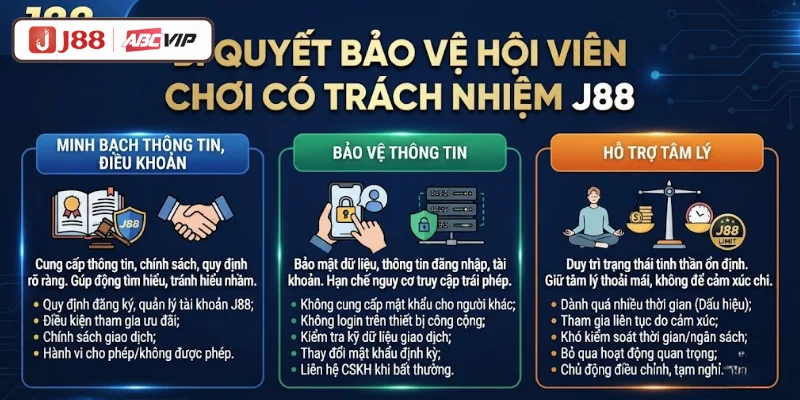 Bí quyết bảo vệ hội viên chơi có trách nhiệm J88