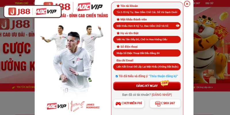 Cách tạo tài khoản J88 đơn giản, nhanh gọn lẹ