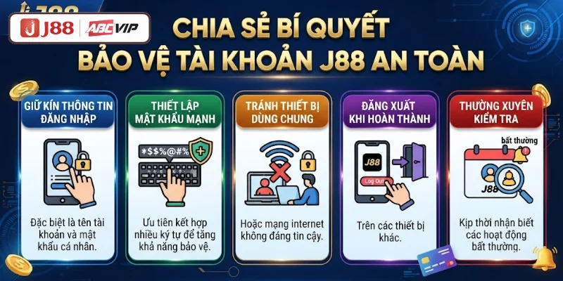 Chia sẻ bí quyết bảo vệ tài khoản J88 an toàn