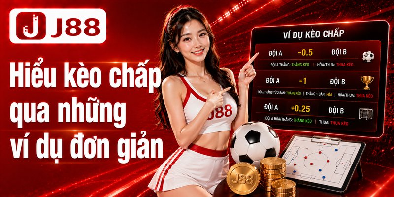 Kèo Châu Á J88 - Hiểu Kèo Chấp, Đọc Tỷ Lệ Chuẩn Cho Người Mới 4 Hiểu kèo chấp qua những ví dụ đơn giản