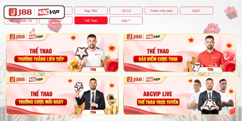 Khuyến Mãi J88 - Tổng Hợp Ưu Đãi Và Bonus Mới Nhất 2026 3 Khuyến mãi J88 cho người yêu thích thể thao