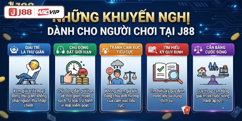 Những khuyến nghị dành cho người chơi tại J88