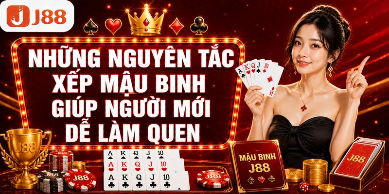 Mậu Binh J88 | Nghệ Thuật Sắp Xếp Các Chi Bài Cực Chuẩn 4 Những nguyên tắc xếp Mậu Binh giúp người mới dễ làm quen