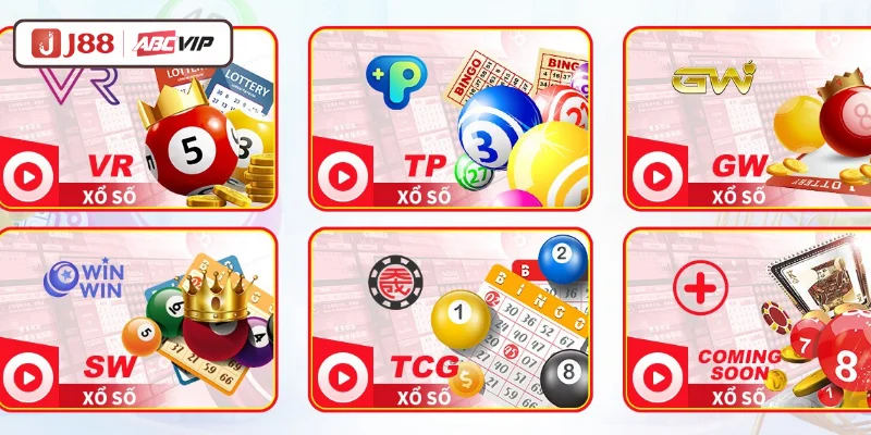 Những sảnh cược có mặt tại xổ số J88 online