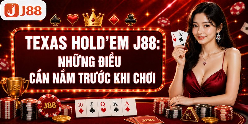 Poker J88 | Khám Phá Sức Hút Hấp Dẫn Của Game Bài Tư Duy 3 Texas Hold'em J88: Những điều cần nắm trước khi chơi